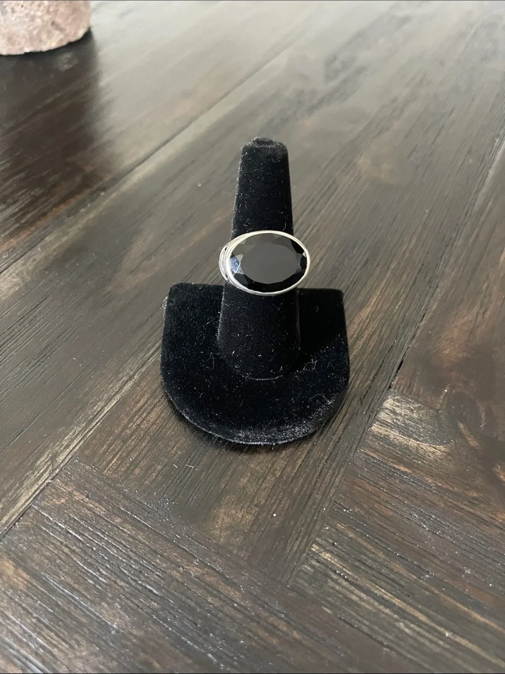 Silpada Black Chalcedony Silver  filigree Ring - Elegant Women's Statement Ring